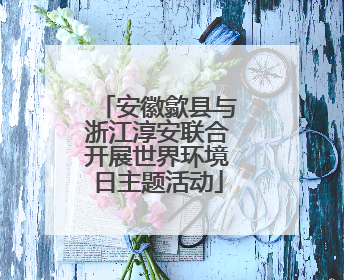 安徽歙县与浙江淳安联合开展世界环境日主题活动
