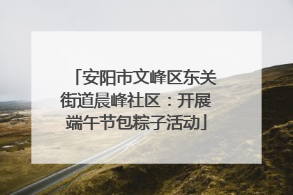 安阳市文峰区东关街道晨峰社区：开展端午节包粽子活动