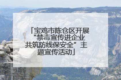 宝鸡市陈仓区开展“禁毒宣传进企业 共筑防线保安全”主题宣传活动