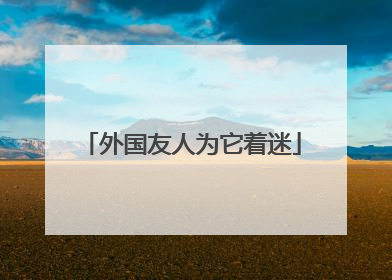 外国友人为它着迷