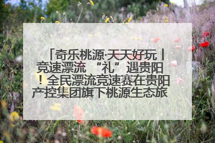 奇乐桃源·天天好玩丨竞速漂流 “礼”遇贵阳！全民漂流竞速赛在贵阳产控集团旗下桃源生态旅游度假区举行