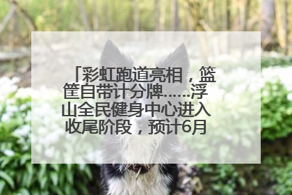 彩虹跑道亮相，篮筐自带计分牌……浮山全民健身中心进入收尾阶段，预计6月30日试运营