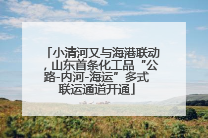 小清河又与海港联动，山东首条化工品“公路-内河-海运”多式联运通道开通