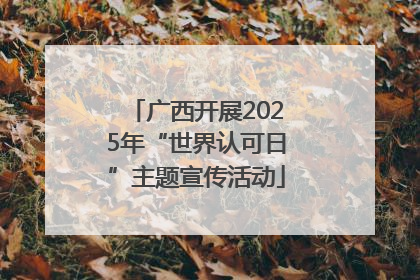 广西开展2025年“世界认可日”主题宣传活动