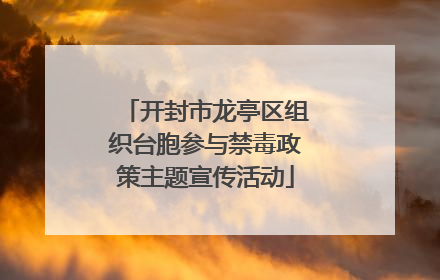 开封市龙亭区组织台胞参与禁毒政策主题宣传活动
