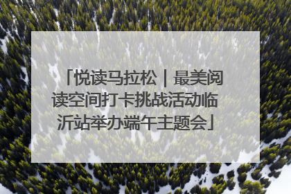 悦读马拉松｜最美阅读空间打卡挑战活动临沂站举办端午主题会