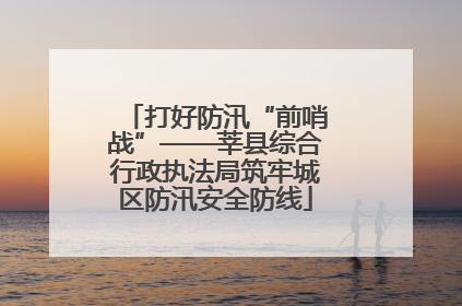 打好防汛“前哨战”——莘县综合行政执法局筑牢城区防汛安全防线