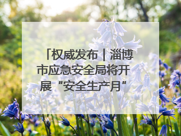 权威发布｜淄博市应急安全局将开展“安全生产月”系列宣传活动