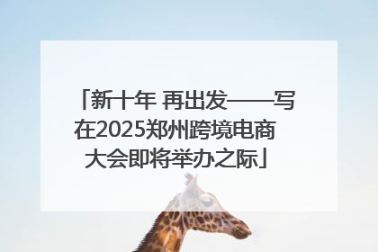 新十年 再出发——写在2025郑州跨境电商大会即将举办之际