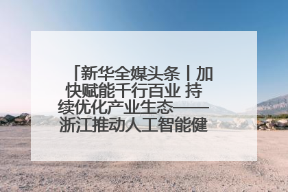 新华全媒头条丨加快赋能千行百业 持续优化产业生态——浙江推动人工智能健康有序发展观察