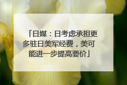 日媒：日考虑承担更多驻日美军经费，美可能进一步提高要价