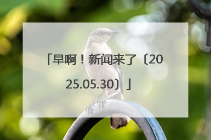 早啊！新闻来了〔2025.05.30〕