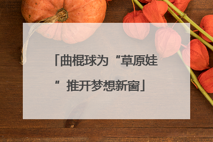 曲棍球为“草原娃”推开梦想新窗