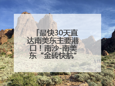 最快30天直达南美东主要港口！南沙-南美东“金砖快航”全面升级优化