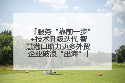 服务“靠前一步”+技术升级迭代 智慧港口助力更多外贸企业破浪“出海”