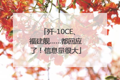 歼-10CE、福建舰……都回应了！信息量很大