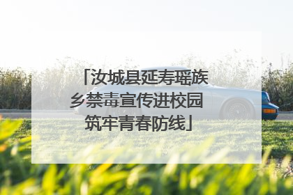 汝城县延寿瑶族乡禁毒宣传进校园 筑牢青春防线