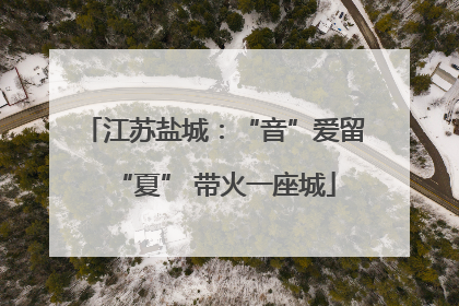 江苏盐城：“音”爱留“夏” 带火一座城