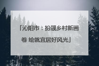 沁阳市：扮靓乡村新画卷 绘就宜居好风光