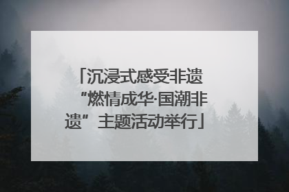 沉浸式感受非遗 “燃情成华·国潮非遗”主题活动举行