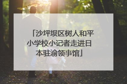 沙坪坝区树人和平小学校小记者走进日本驻渝领事馆
