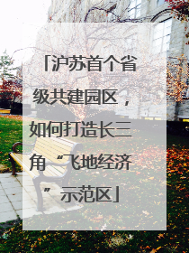 沪苏首个省级共建园区，如何打造长三角“飞地经济”示范区