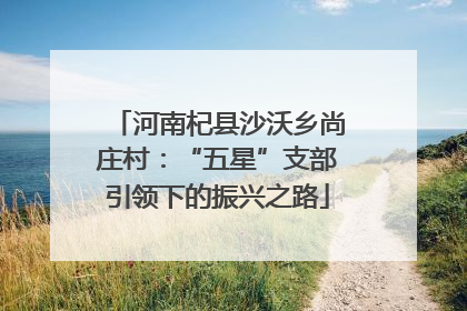 河南杞县沙沃乡尚庄村：“五星”支部引领下的振兴之路