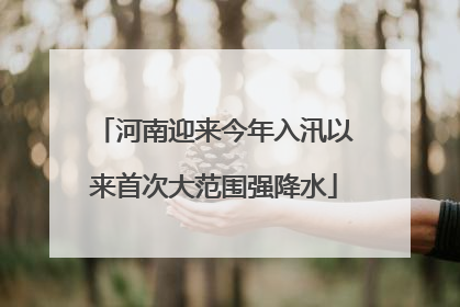 河南迎来今年入汛以来首次大范围强降水