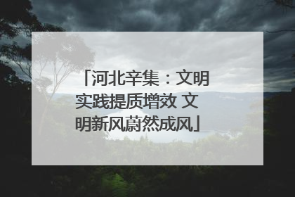 河北辛集：文明实践提质增效 文明新风蔚然成风