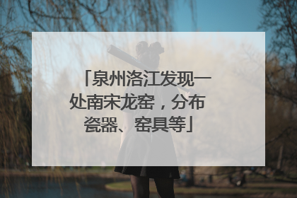 泉州洛江发现一处南宋龙窑，分布瓷器、窑具等