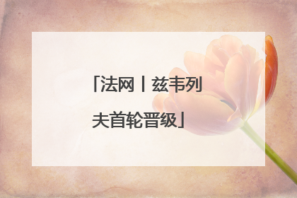 法网丨兹韦列夫首轮晋级