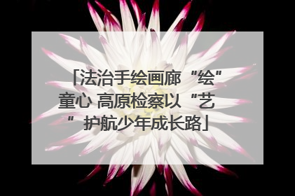 法治手绘画廊“绘”童心 高原检察以“艺”护航少年成长路