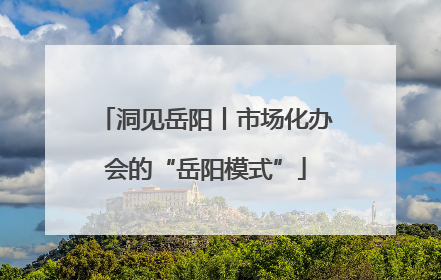 洞见岳阳丨市场化办会的“岳阳模式”
