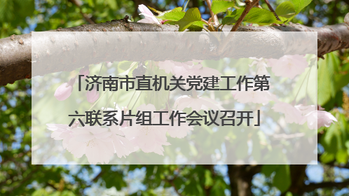 济南市直机关党建工作第六联系片组工作会议召开