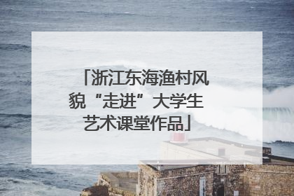 浙江东海渔村风貌“走进”大学生艺术课堂作品