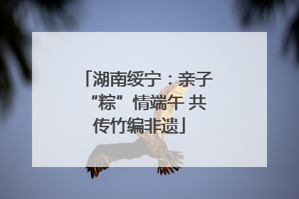 湖南绥宁：亲子“粽”情端午 共传竹编非遗