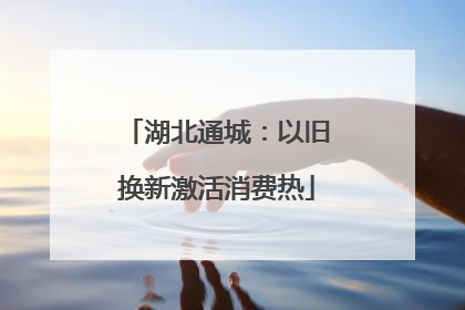 湖北通城：以旧换新激活消费热