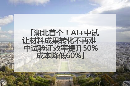 湖北首个！AI+中试让材料成果转化不再难 中试验证效率提升50%成本降低60%