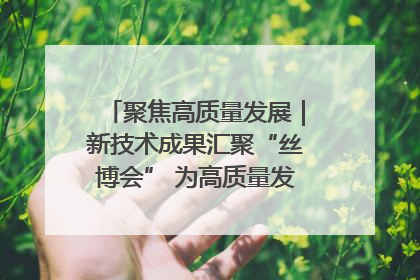 聚焦高质量发展｜新技术成果汇聚“丝博会” 为高质量发展注入新动能