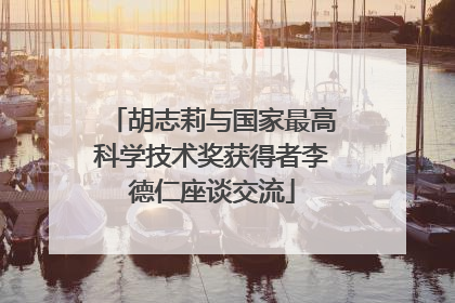 胡志莉与国家最高科学技术奖获得者李德仁座谈交流