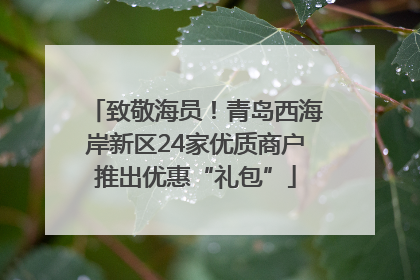 致敬海员！青岛西海岸新区24家优质商户推出优惠“礼包”