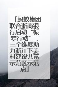 蚂蚁集团联合浙商银行启动“栀梦行动”，三个维度助力浙江下姜村建设共富示范区示范点