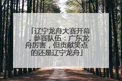 辽宁龙舟大赛开幕，参赛队伍：广东龙舟厉害，但贡献笑点的还是辽宁龙舟