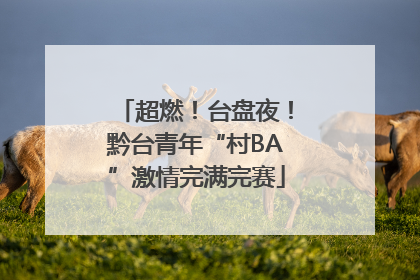 超燃！台盘夜！黔台青年“村BA”激情完满完赛