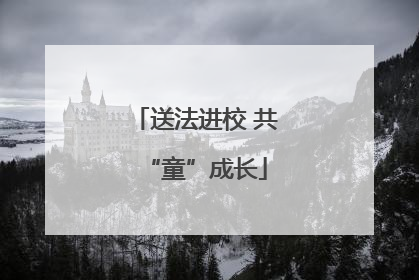 送法进校 共“童”成长
