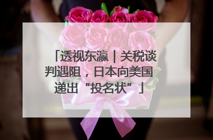透视东瀛｜关税谈判遇阻，日本向美国递出“投名状”