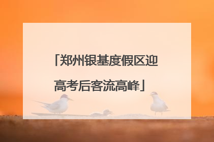 郑州银基度假区迎高考后客流高峰