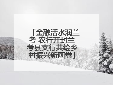 金融活水润兰考 农行开封兰考县支行共绘乡村振兴新画卷