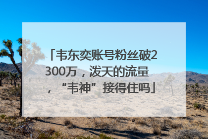 韦东奕账号粉丝破2300万，泼天的流量，“韦神”接得住吗