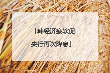 韩经济疲软促央行再次降息
